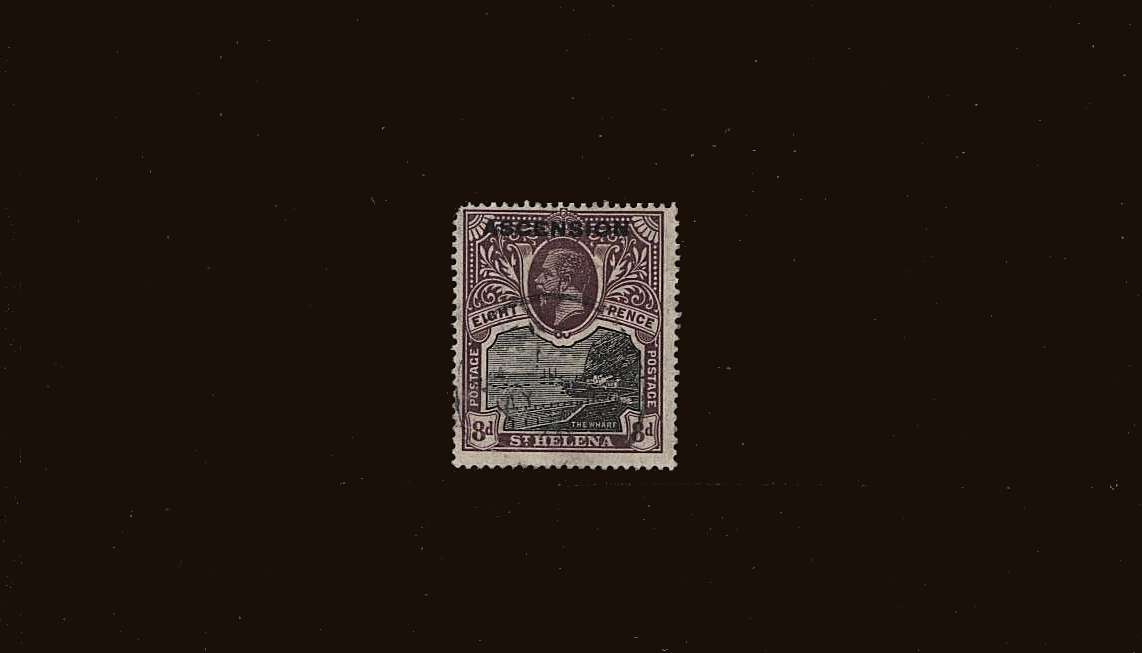 8d Black and Dull Purple<be/>
A very fine used single with a blunt NW corner.<br/>SG Cat �
