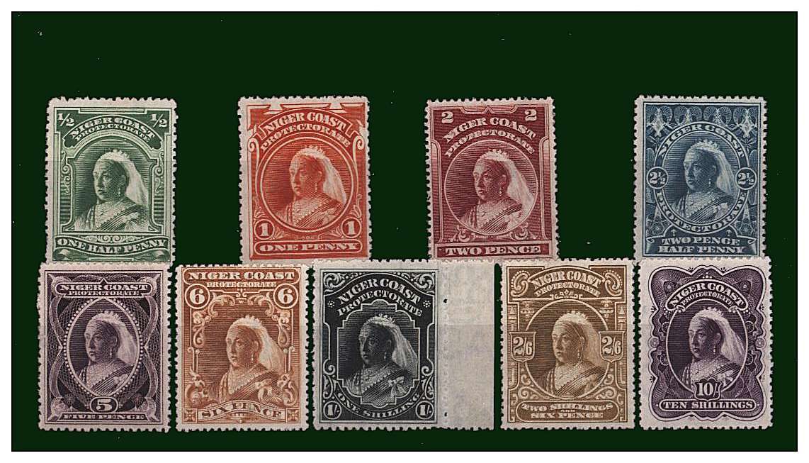 A lovely bright and fresh set of nine with several being unmounted mint and one marginal.<br/>Exceptional set!!<br/>SG Cat £190
<br/><b>QQF</b>