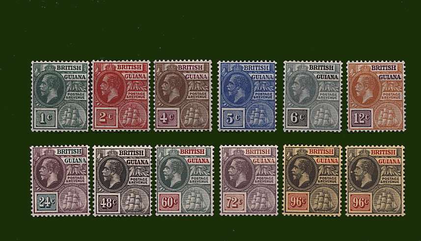The Multiple Crown CA set of eleven fine very fresh lightly mounted mint with the added bonus of the 96c on White back, SG 269a<br/>
SG Cat £152
<br><b>BBG</b>