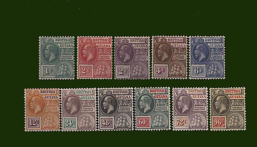 The Watermark Multiple Script CA set of eleven.<br/>A fresh lightly mounted mint set with each stamp having a small dealers mark on gum mentioned for accuracy.<br/>SG Cat 120
<br><b>BBG</b>