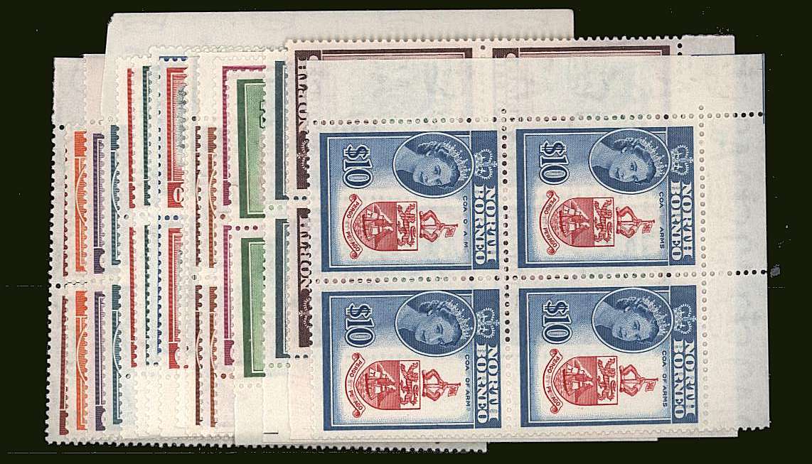 The Pictorials set of sixteen in superb unmounted mint<br/> marginal blocks of four. Superb!! 
<br><b>BBH</b>