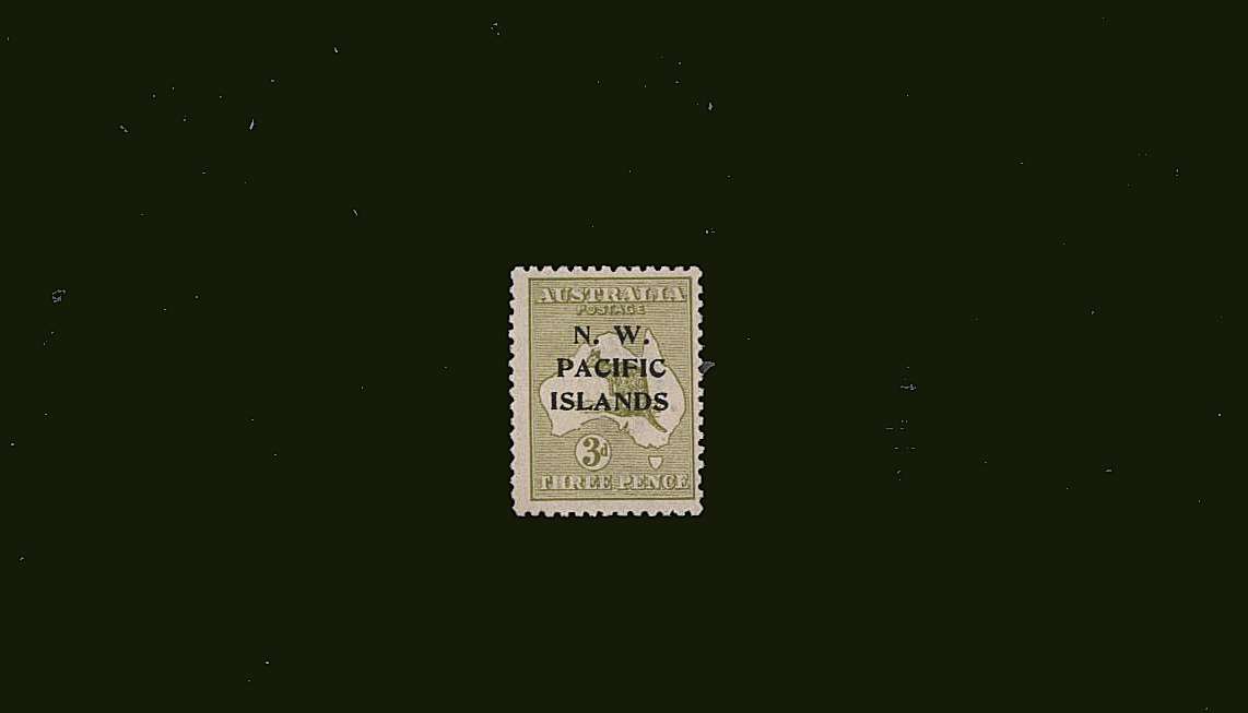 3d Olive-Green - Die One</br>
A superb unmounted mint single.
<br><b>BBH</b>