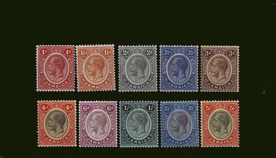 The George 5th Heads set of ten very lightly mounted <br/>mint with many being unmounted mint. <br/>A lovely bright and fresh set!
<br><b>BBH</b>