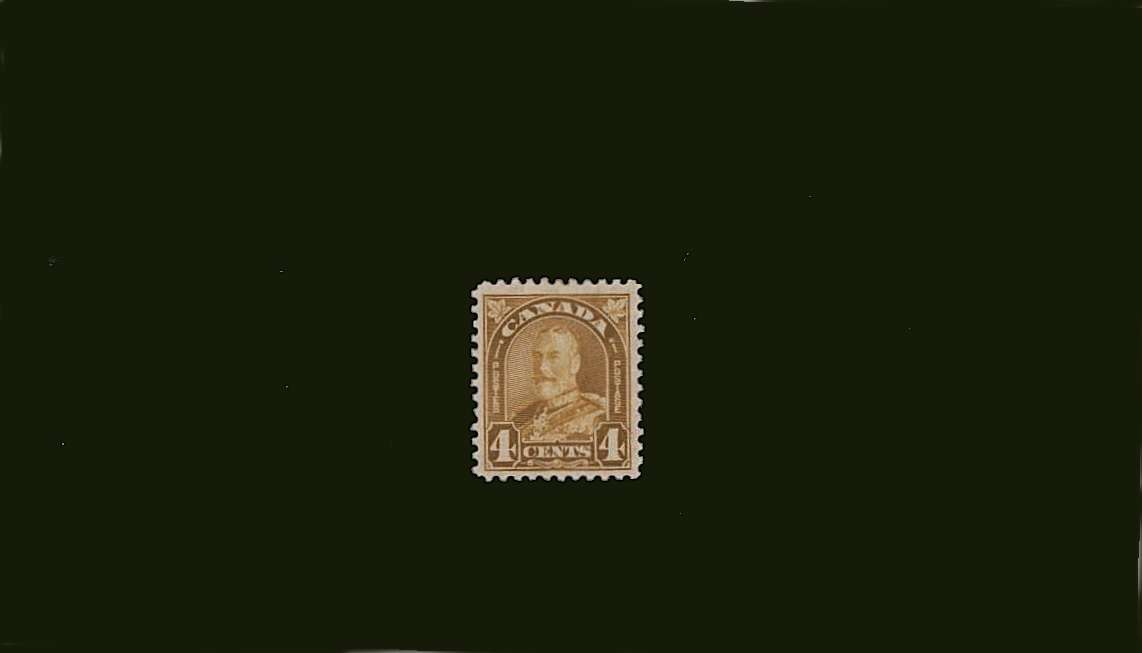 4c Yellow-Bistre<br/>
A fine lightly mounted mint definitive single
<br><b>BBJ</b>