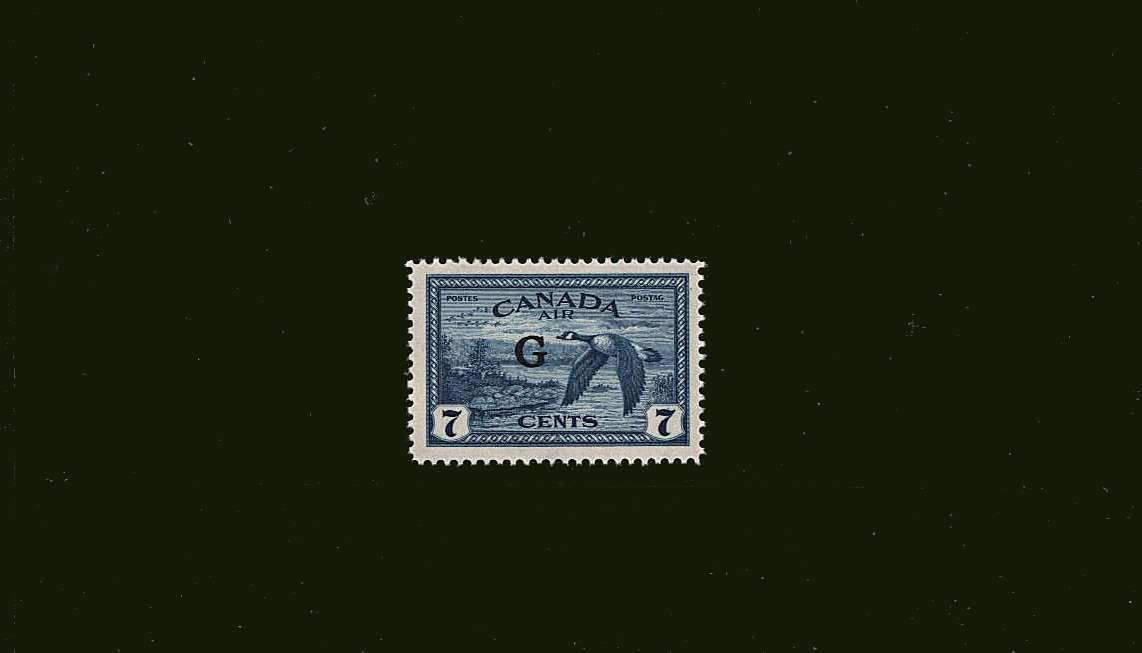 7c Blue overprinted with a ''G''<br/>
Superb unmounted mint
<br><b>BBJ</b>