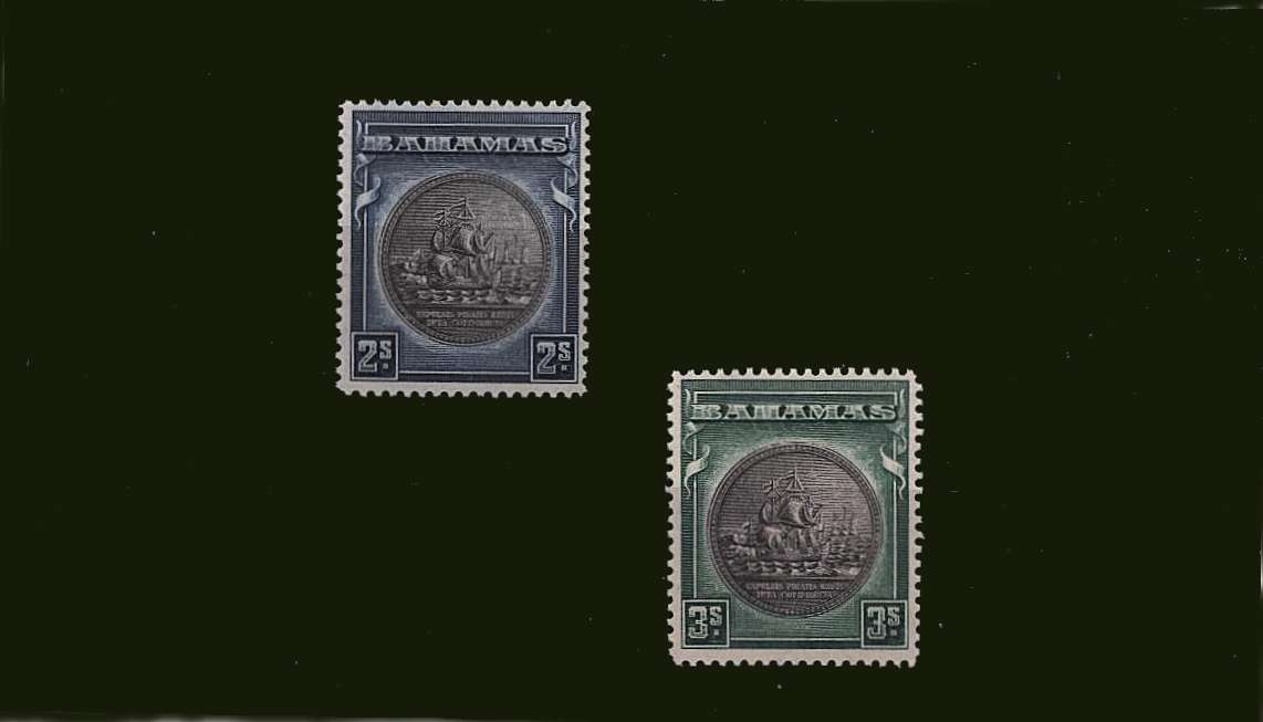 The Badge of Colony set of two - taken to be cheapest shades very, very lightly mounted mint.
<br><b>BBJ</b>