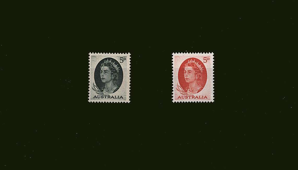 A superb unmopunted mint set of two.
<br><b>BBJ</b>