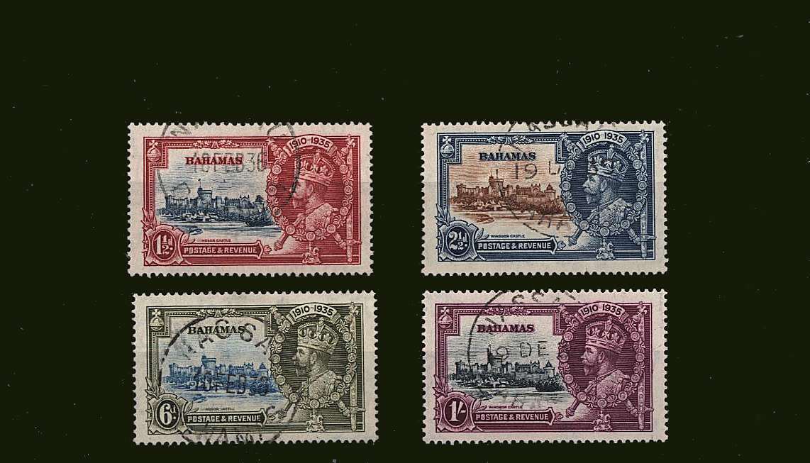 Silver Jubilee set of four superb fine used.<br/><b>SEARCH CODE: 1935JUBILEE</b><br/><b>BBJ</b>