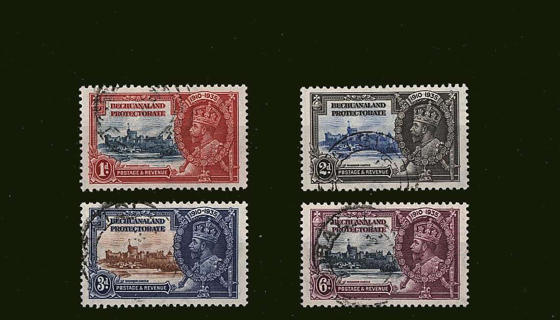 Silver Jubilee set of four superb fine used.
<br/><b>SEARCH CODE: 1935JUBILEE</b><br/><b>BBJ</b>