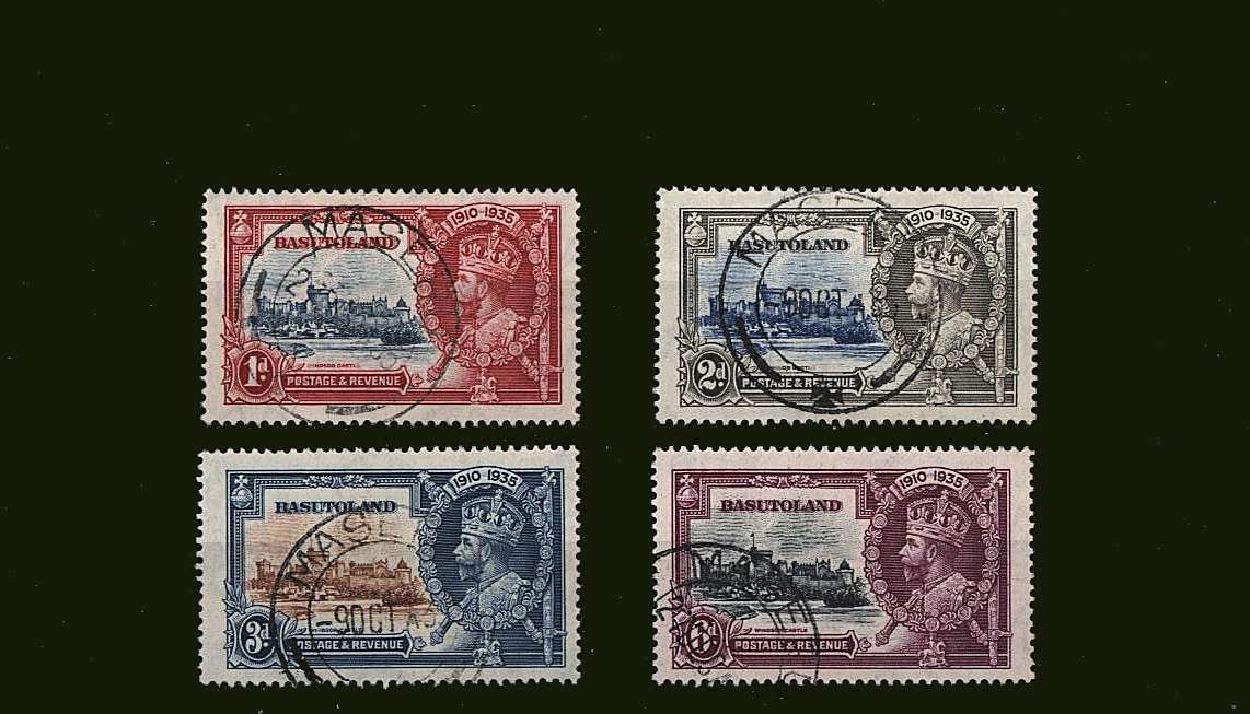 Silver Jubilee set of four superb fine used.
<br/><b>SEARCH CODE: 1935JUBILEE</b><br/><b>BBJ</b>