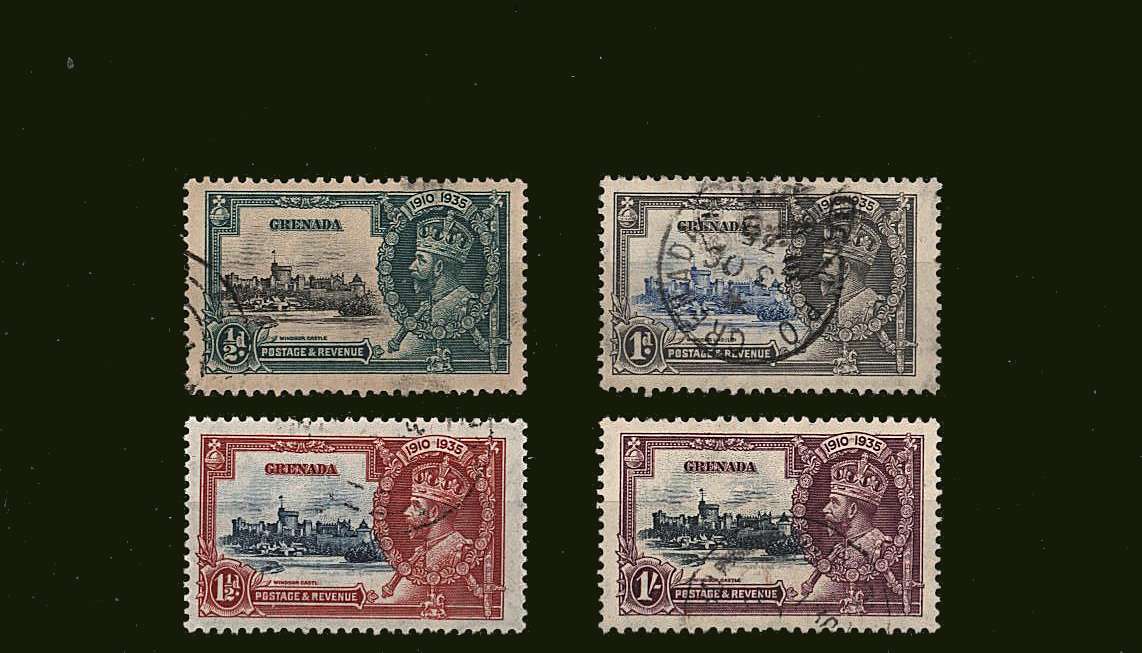 Silver Jubilee set of four superb fine used.
<br/><b>SEARCH CODE: 1935JUBILEE</b><br/><b>BBJ</b>