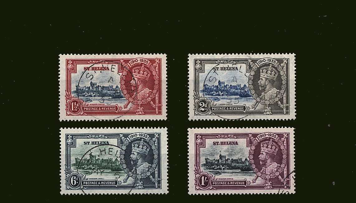 Silver Jubilee set of four superb fine used.
<br/><b>SEARCH CODE: 1935JUBILEE</b><br/><b>BBJ</b>