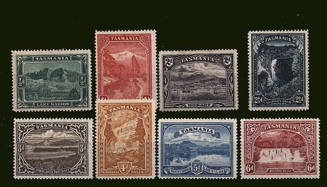 The pictorials set of eight lightly mounted mint.<br/>
A seldom seen set, fine and fresh!<br/><b>BBJ</b>