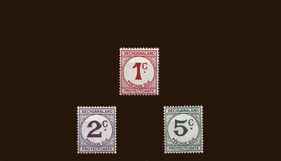 The Postage Due set of three<br/>
Lightly mounted mint<br/>
<br/><b>BBM</b>