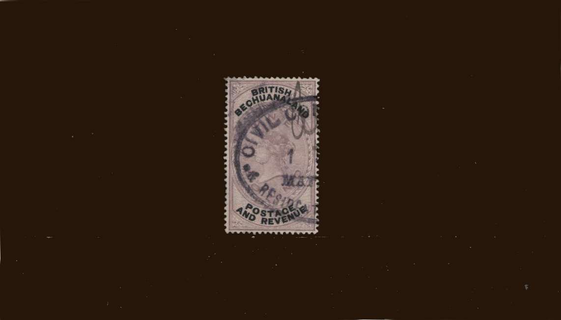 £1 Lilac and Black<br/>
A lightly fine fiscally used stamp.<br/>
SC Cat £50<br/><b>BBM</b>