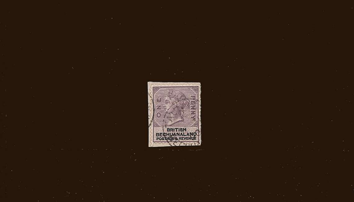 1d Lilac and Black<br/>
A superb used stamp tied to a small piece
<br/><b>BBM</b>