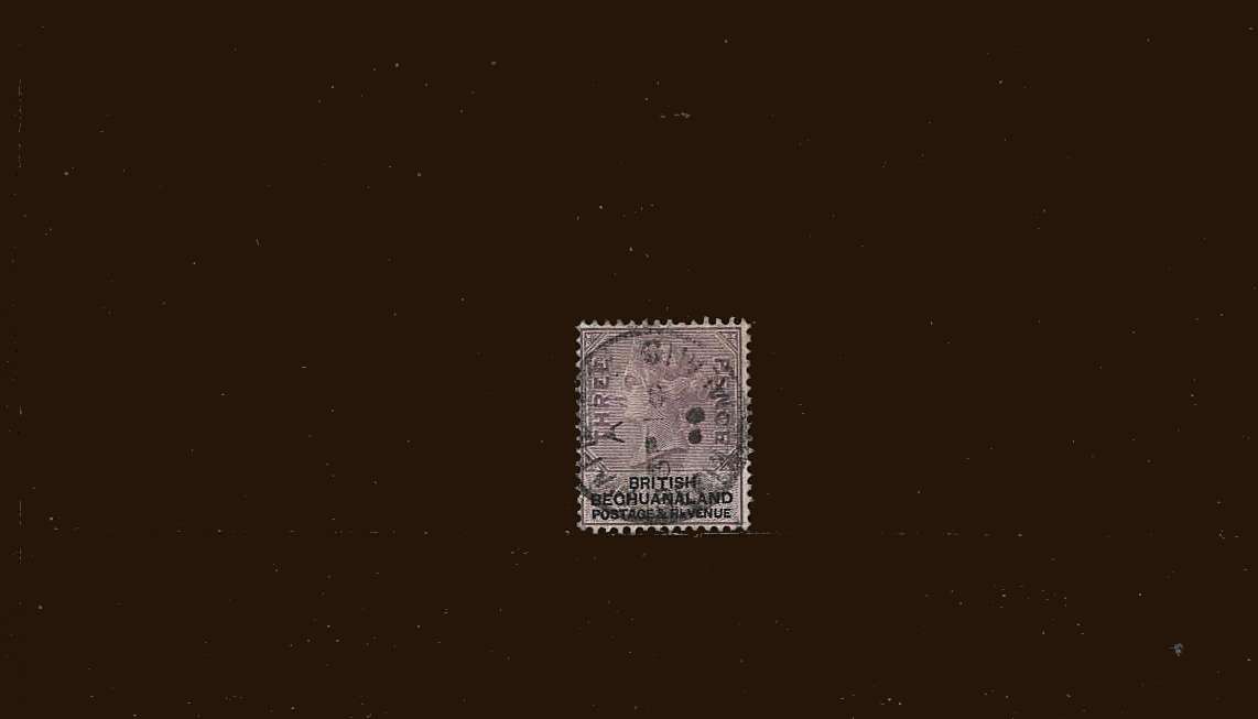 3d Lilac and Black<br/>
A fine used stamp cancelled with an indistinct light CDS.<br/>
SG Cat £9<br/><b>BBM</b>