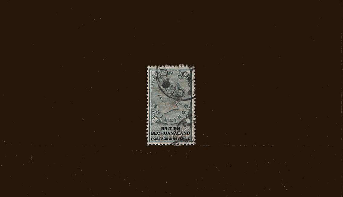 2/- Green and Black<br/>
A superb fine used single in a deep shae of green.<br/>SG Cat £65<br/><b>BBM</b>