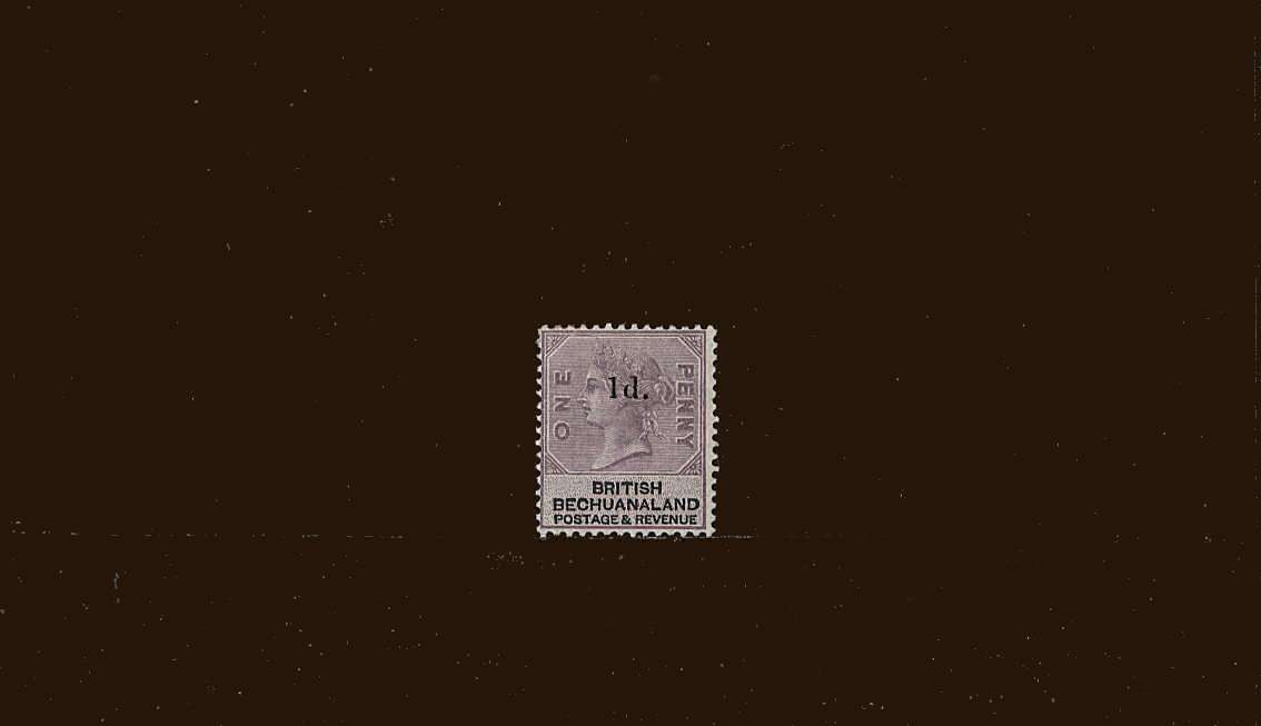 1d on 1d Lilac and Black<br/>
A fine lightly mounted mint single<br/>
SG Cat £8.50<br/><b>BBM</b>
