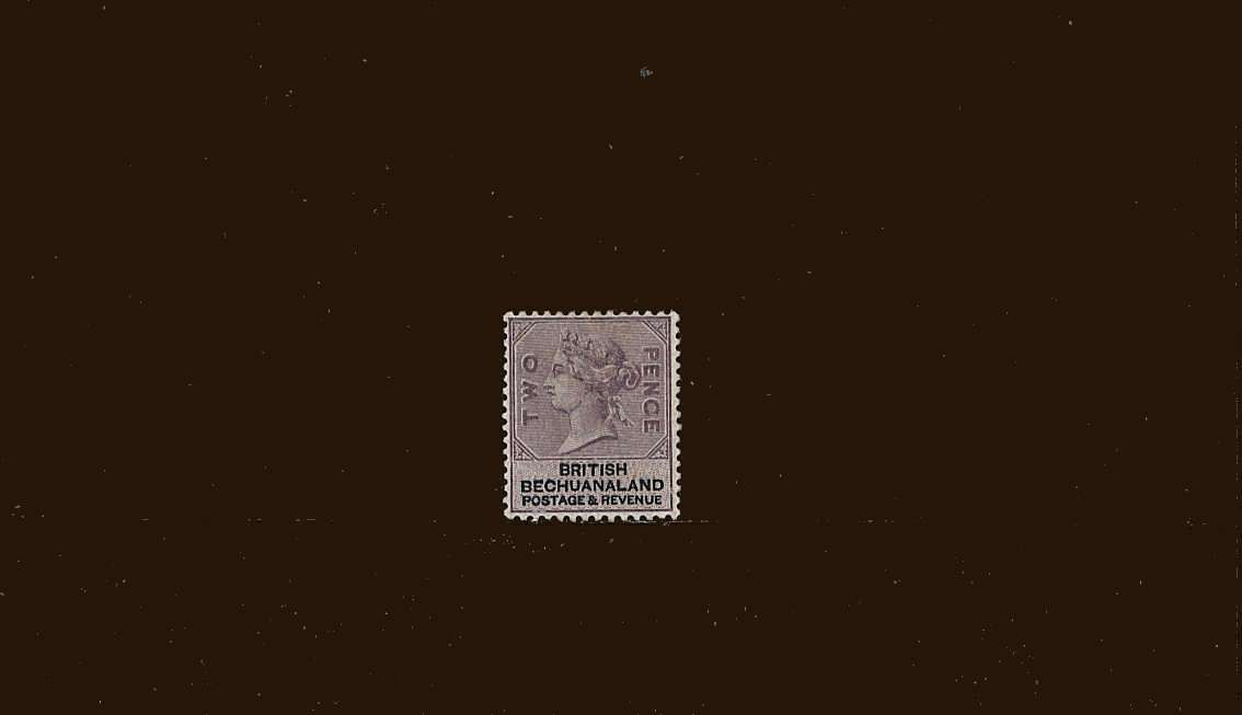 2d Lilac and Black<br/>
A stunning fresh lightly mounted mint stamp with a feint trace of a hinge mark. Superb!<br/>
SG Cat £120<br/><b>BBM</b>