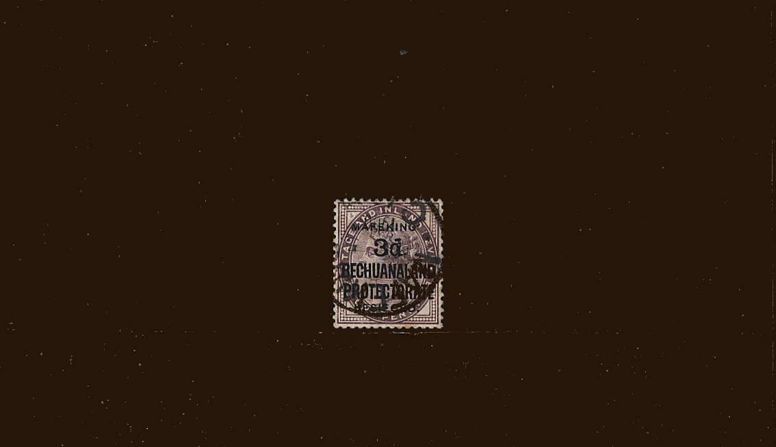 The ''MAFEKING BESIEGED'' 3d overprint on a GB 1d Lilac<br/>Superb fine used.
<br/>SG Cat 120 
<br/><b>BBM</b>