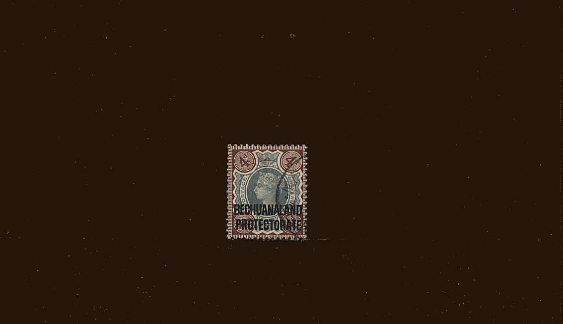 4d Green and Purple-Brown<br/>
A superb fine used single<br/>SG Cat £28
<br/><b>BBM</b>