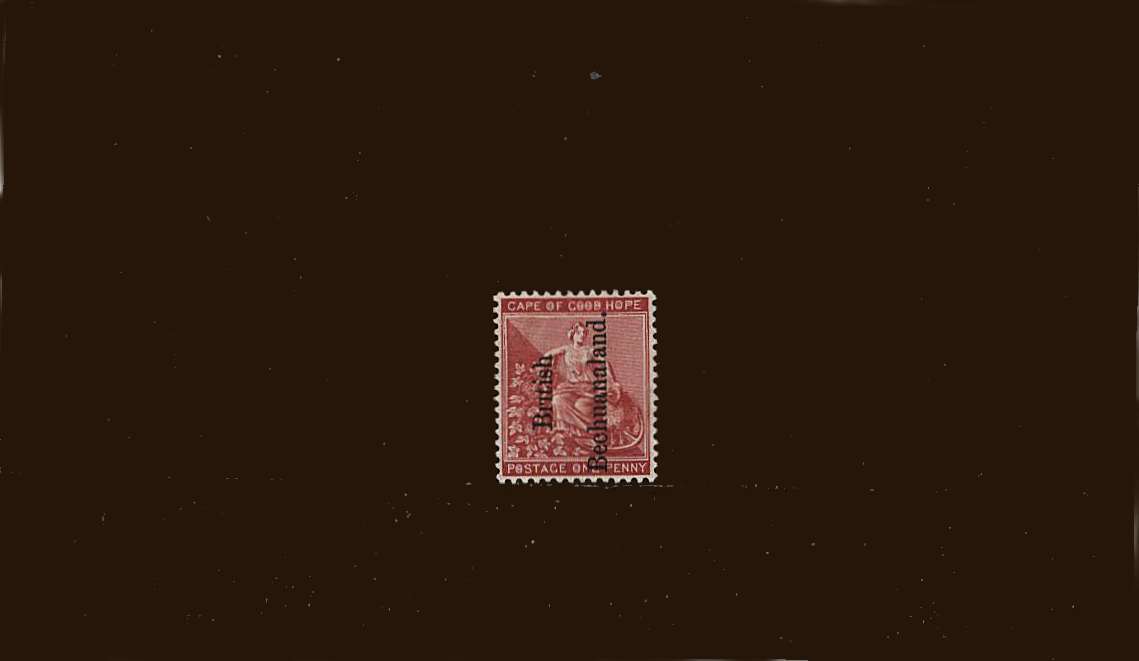 1d Carmine-Red<br/>
A mounted mint single.<br/>
SG Cat £13
<br/><b>BBM</b>