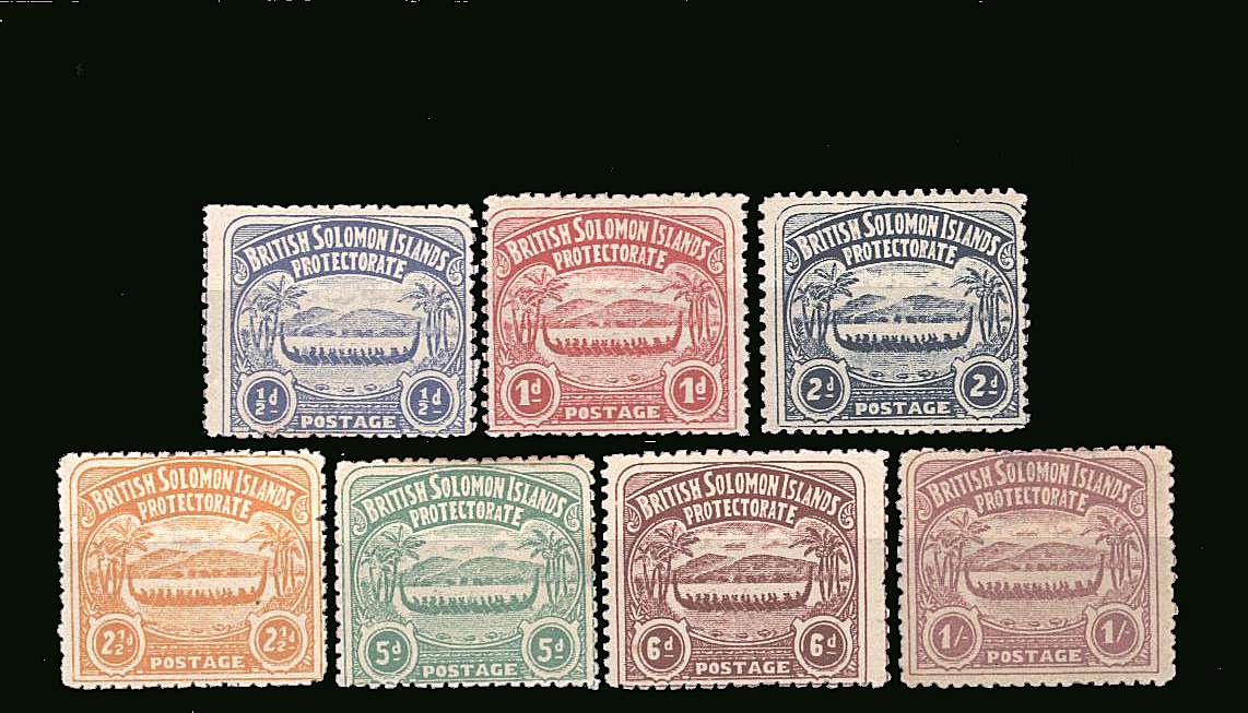 A good mounted mint set of seven with great colours.<br/>SG Cat £300 
<br/><b>BBP</b>