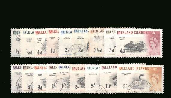 The ''BIRDS'' set of fifteen superb fine used<br/>with the additional shades on the ½d 1d and 2d values.
<br/><b>BBP</b>