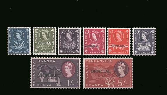 Officials  - A superb very, very lightly mounted mint set of eight.
<br/><b>BBP</b>