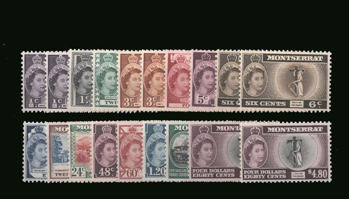 A superb unmounted mint set of fifteen with the additional types<br/> inscribed ''COLONY'' a lotal of nineteen stamps.
<br/><b>BBP</b>