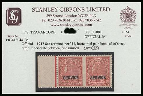 8ca Carmine
<br/>For a full description please see scan.<br/>
This item is offered on the GIBBONS stock card<br/>thus it may be assumed to be correctly identified.
<br/><b>BBR</b>