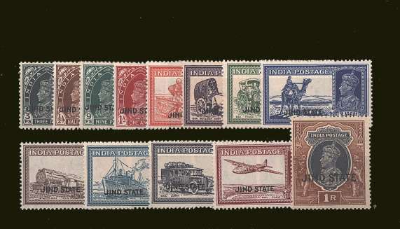 The George Sixth set to the 1r Grey and Red-Brown lightly mounted mint.<br/>SG Cat £110 
<br/><b>BBP</b>