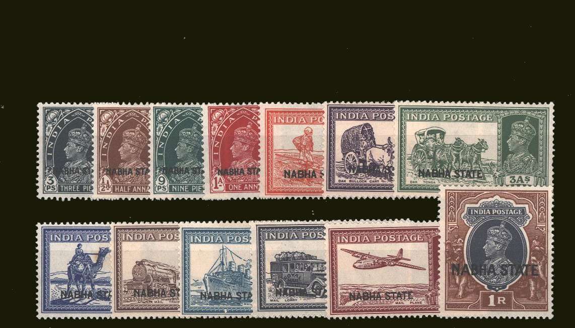 The George Sixth set to the 1r Grey and Red-Brown lightly mounted mint.
<br/><b>BBP</b>