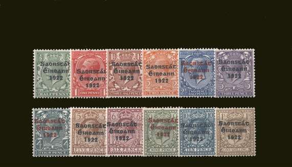 The Thom overprint set of twelve superb unmounted mint.<br/>Scare set unmounted mint.
<br/><b>BBT</b>