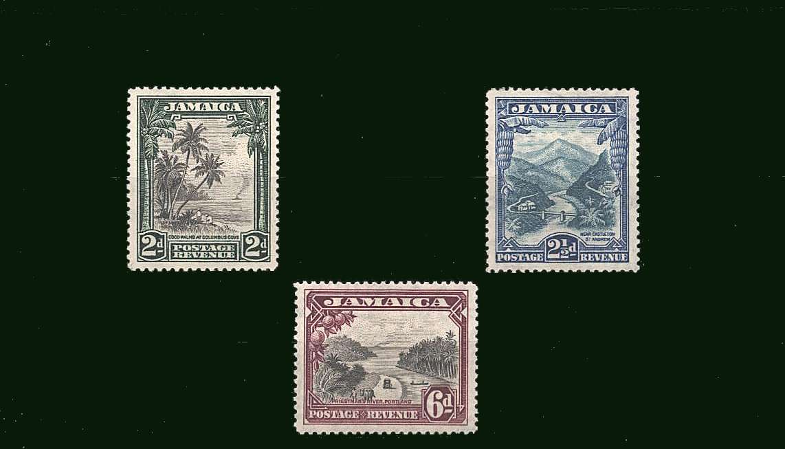 The pictorials set of three fine very lightly mounted mint.<br/>SG Cat £65.00
<br/><b>BBQ</b>