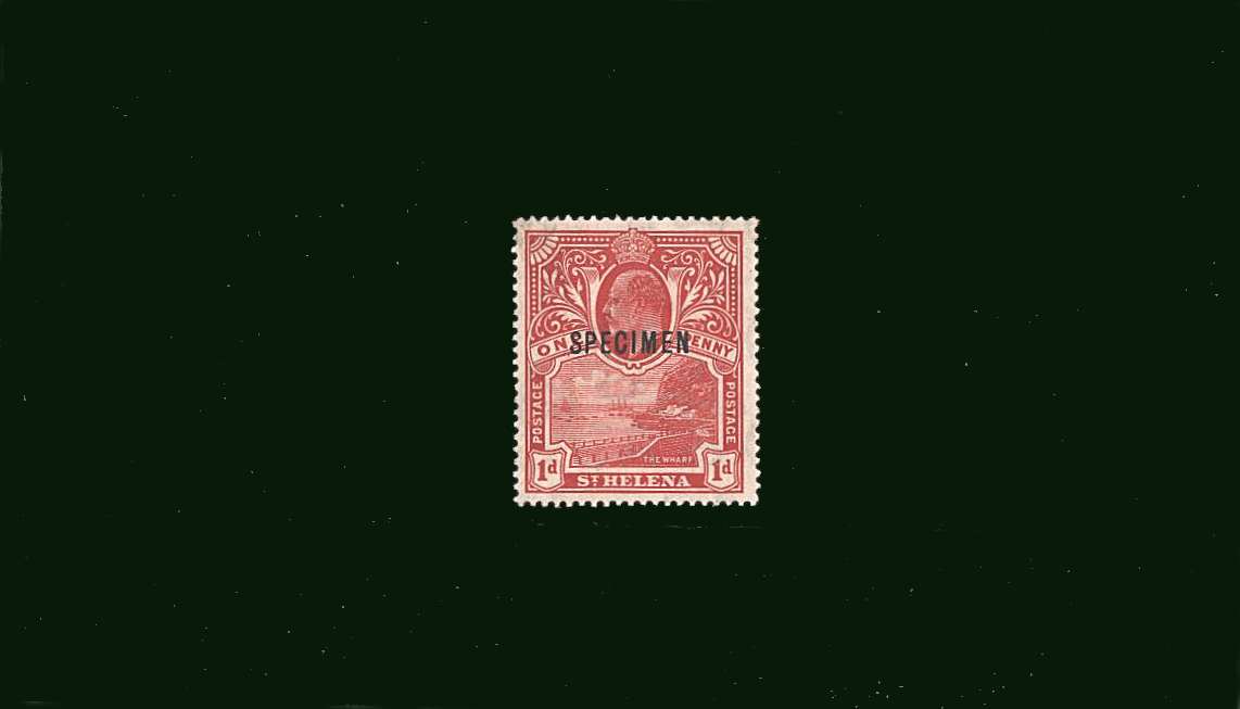 <b>1d Red - ''Prepared for use but not issued''</b><br/>
A superb very, very lightly mounted mint stamp with just a trace of a hinge<br/>overprinted <b>SPECIMEN.</b><br/>
Superb! - SG Cat �425 
<br><b>BBQ</b>