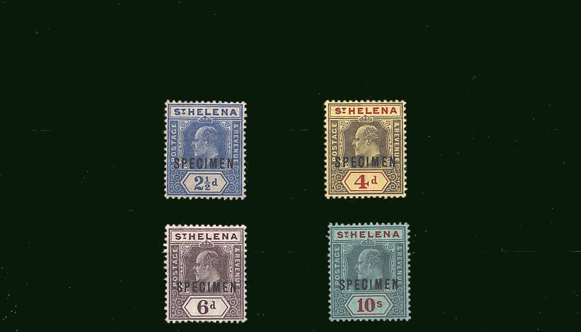 A fine lightly mounted mint set of four overprinted SPECIMEN.<br/>
SG Cat �300 
<br><b>BBQ</b>