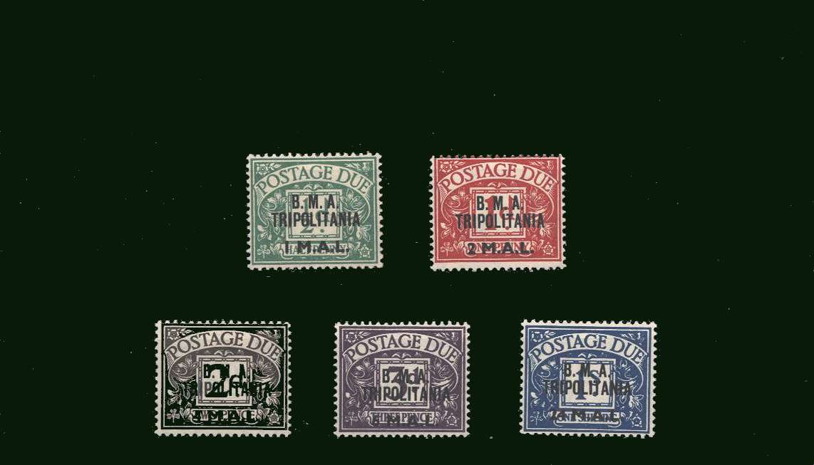 The POSTAGE DUES set of five superb unmounted mint.
<br><b>BBQ</b>