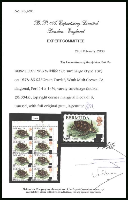 25th Anniversary of World Wildlife Fund<br/>
A superb unmounted mint single showing <b>SURCHARGE DOUBLE</b> with a photocopy of the BPA<br/>certificate stating genuine from whence it came.<br/>SG Cat £110.00

<br><b>BBQ</b>