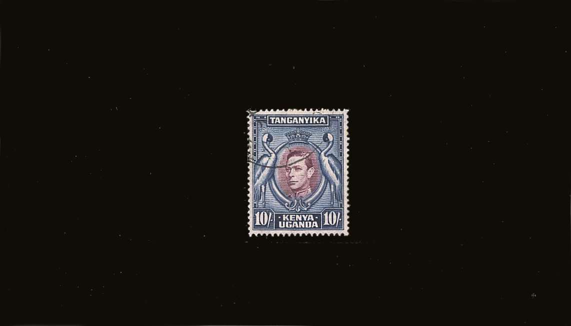 10/- Reddish Purple and Blue - Perforation 14<br/>
A superb fine used stamp.