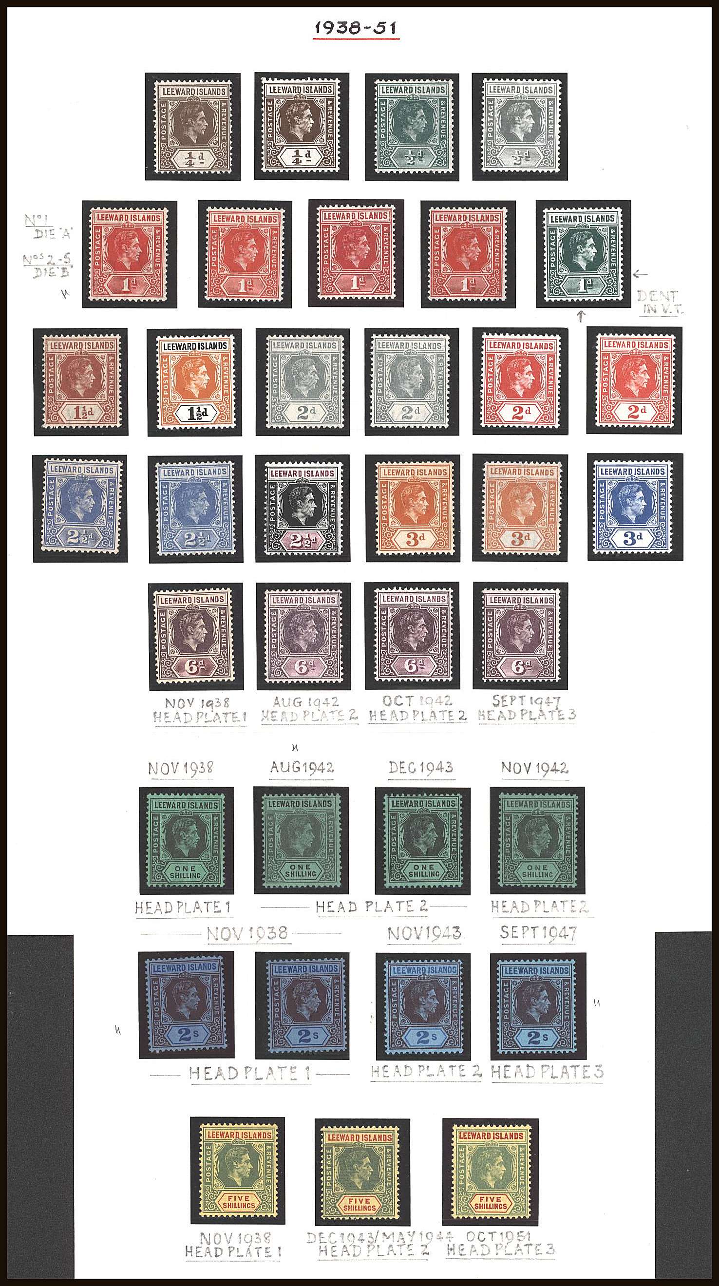 A reference collection, almost all being unmounted mint, as per SG listing<br/>36 stamps to the 5/- values. Ex Harold Green collection. <br/>SG Cat circa £650
<br/><b>QQB</b>