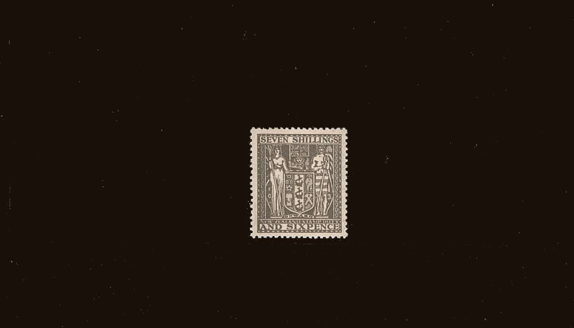 7/6d Olive-Grey - Unsurfaced Paper<br/>
A fine lightly mounted mint single.<br/>
SG Cat £275.00
<br/><b>QQB</b>