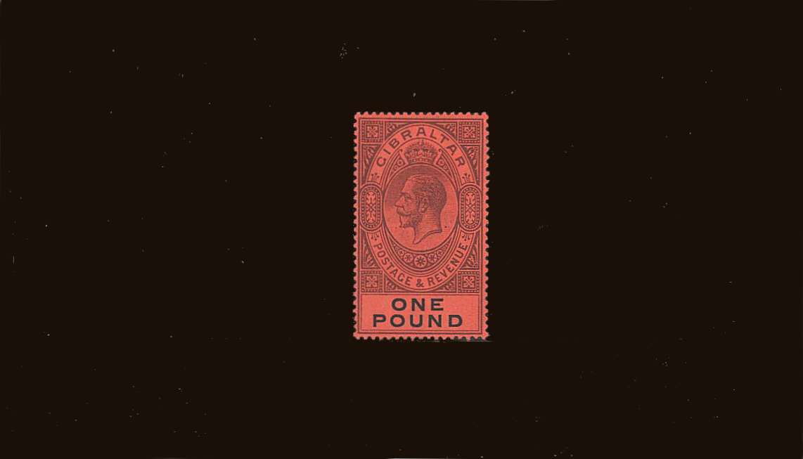 �1 Dull Purple and Black on Red<br/>
A superb unmounted mint stamp.<br/>
A pristine mint stamp!<br/>
<b>QQB</b>