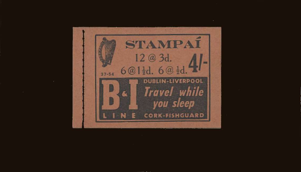 4/- Buff Cover<br/>
A superb booklet in pristine condition.<br/>
Edition 37-54<br/>
<b>QQB</b>