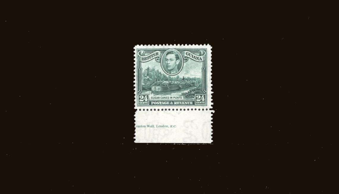 24c Blue-Green<br/>
A superb unmounted mint lower marginal single<br/>showing <b>WATERMARK INVERTED.</b> 
<br/><b>9ERH9</b>