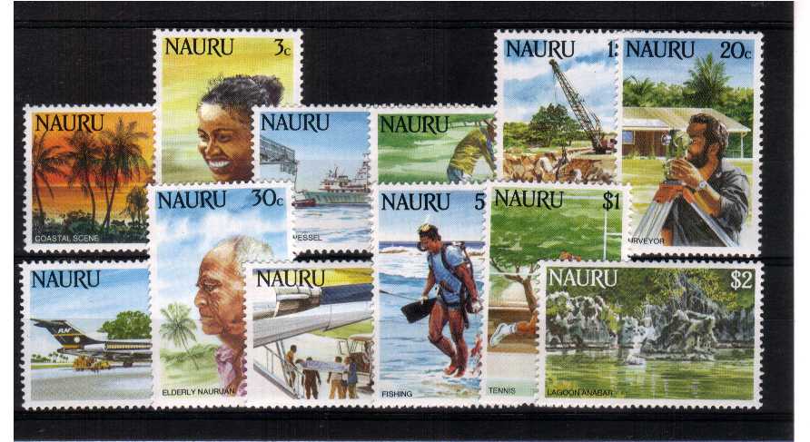 ''Life in Nauru'' superb unmounted mint set of twelve